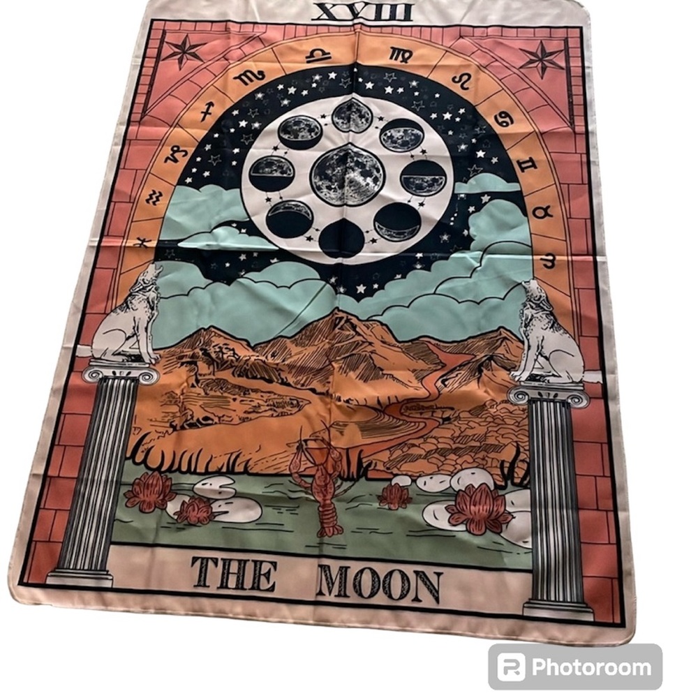Zodiac Celestial Decor Tapestry Hanging Moon Planets Cosmic Astrology Over Sized